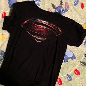 Black Superman Man of Steel T-Shirt